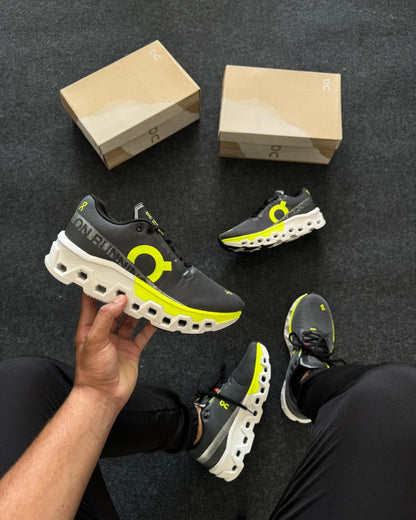 Tênis Masculino On Cloudmonster 2 Cinza e Verde