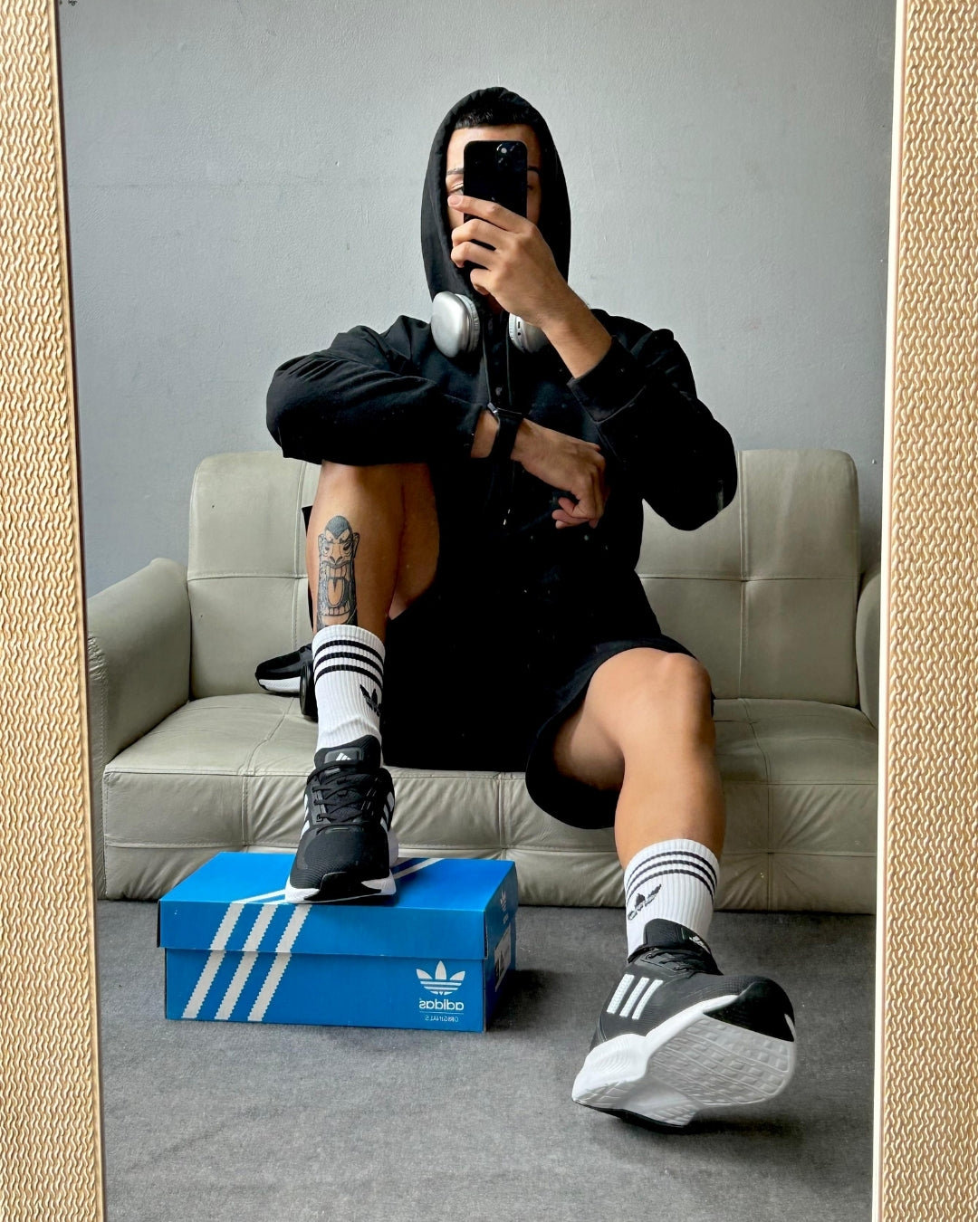 Tênis Adidas Falcon Run Preto + Brinde Especial