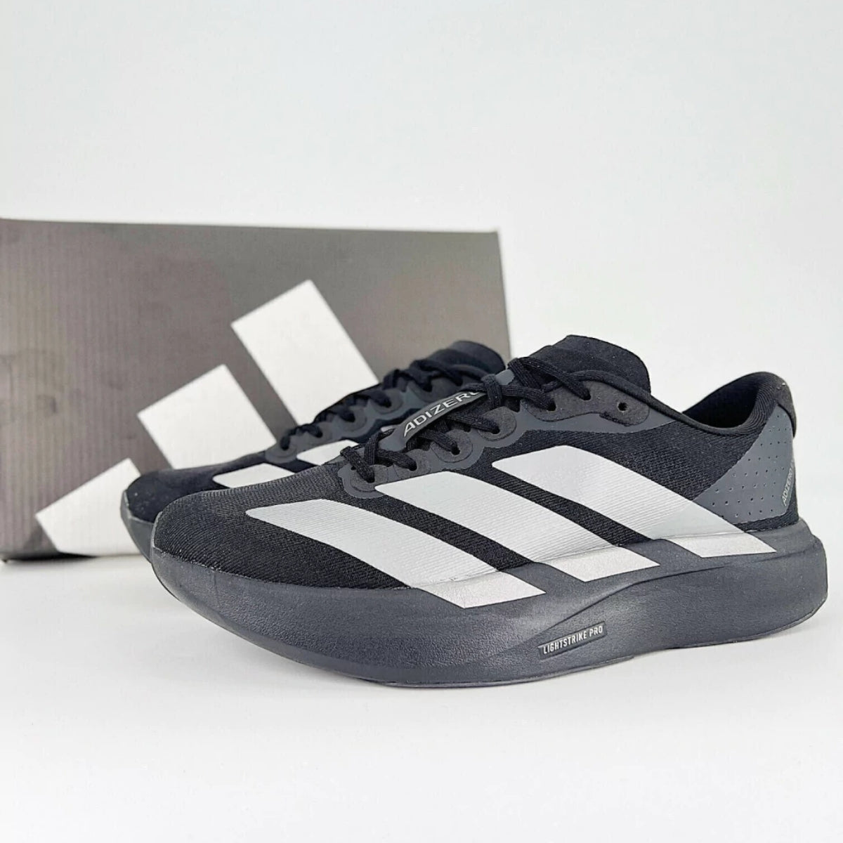 Tênis Esportivo Adizero Evo SL Preto e Prata