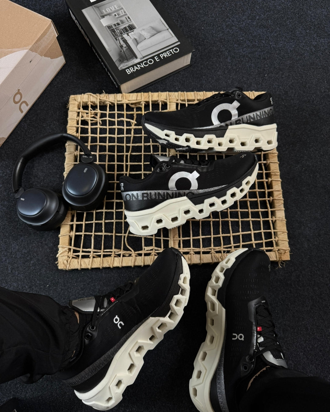 Tênis Masculino On Cloudmonster 2 Preto