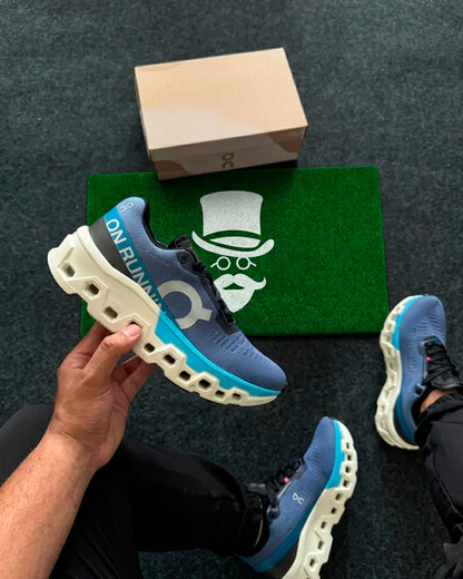 Tênis Masculino On Cloudmonster 2 Azul Marinho + Frete Rápido + Brinde Especial