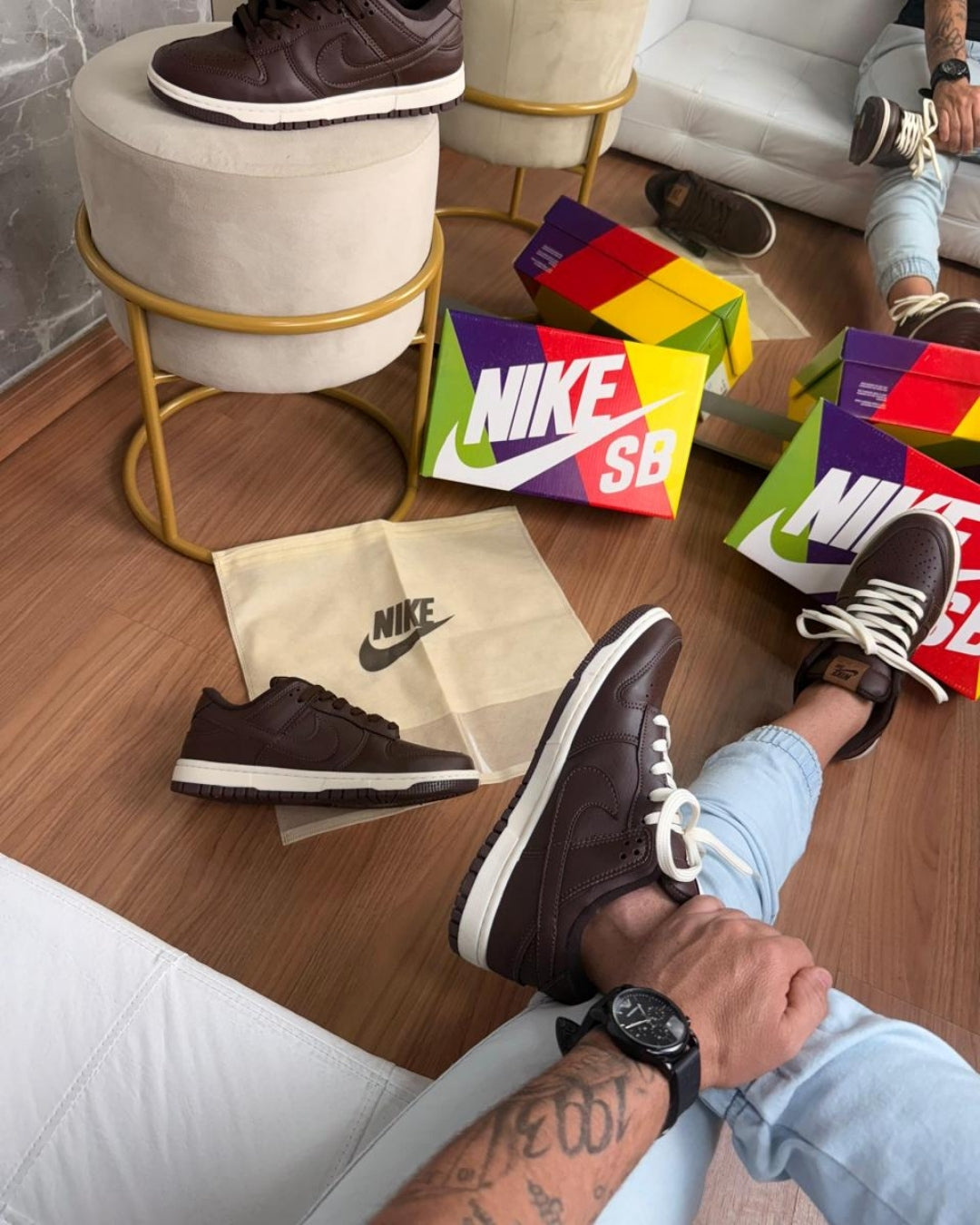 Tênis Nike Dunk Luxo Cadarço Grosso 100% Algodão + Brinde Especial